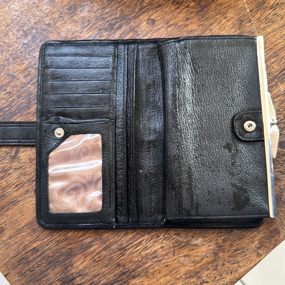 Brighton Black Heart Pattern Wallet - Picture 6 of 11